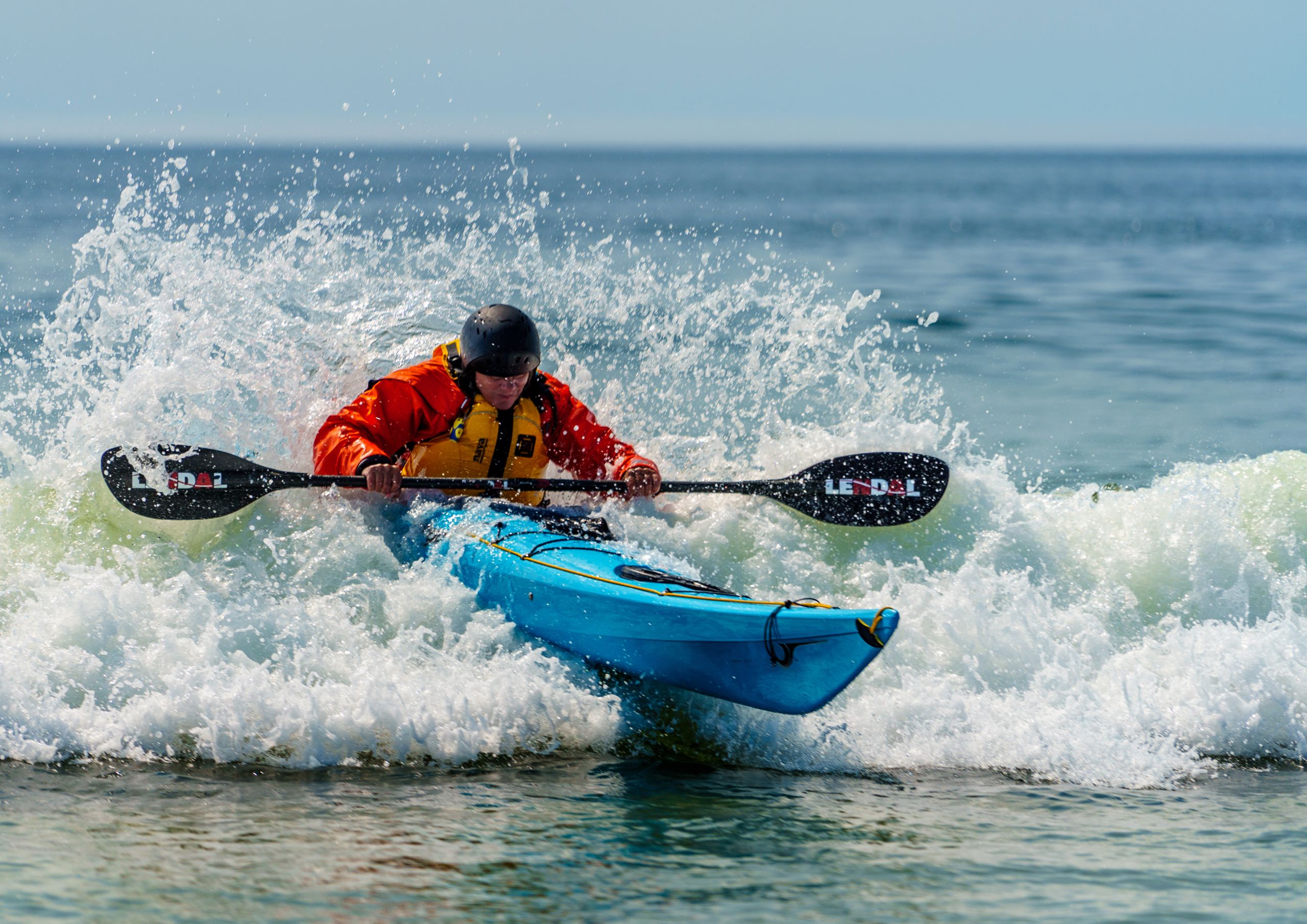 Solo kayak practice